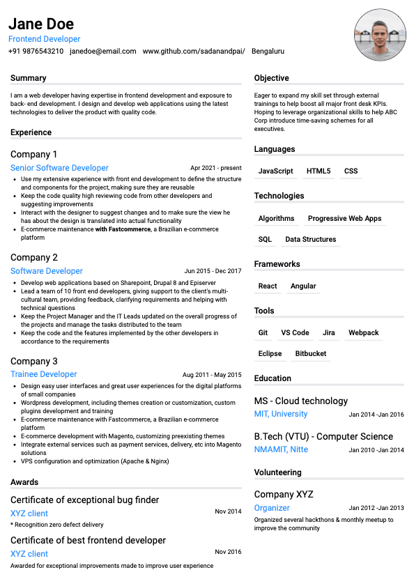 Modern Resume
